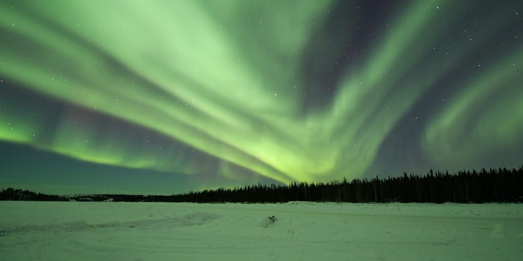 An image of the northern lights.