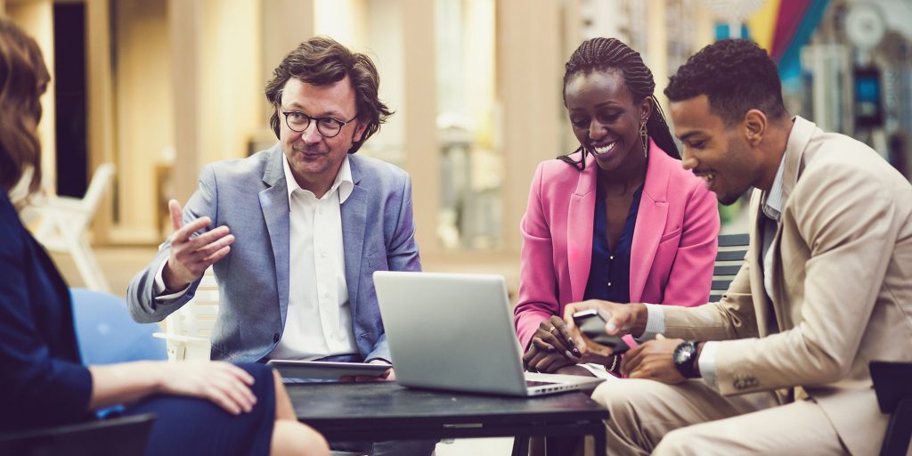 Young people having a Business meeting