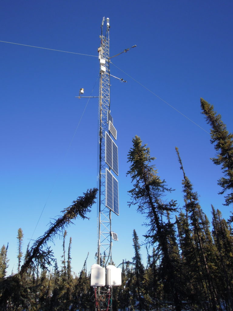 Image of an eclipse eddy covariance) Tower network.