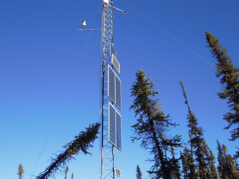 Image of an eclipse eddy covariance) Tower network.