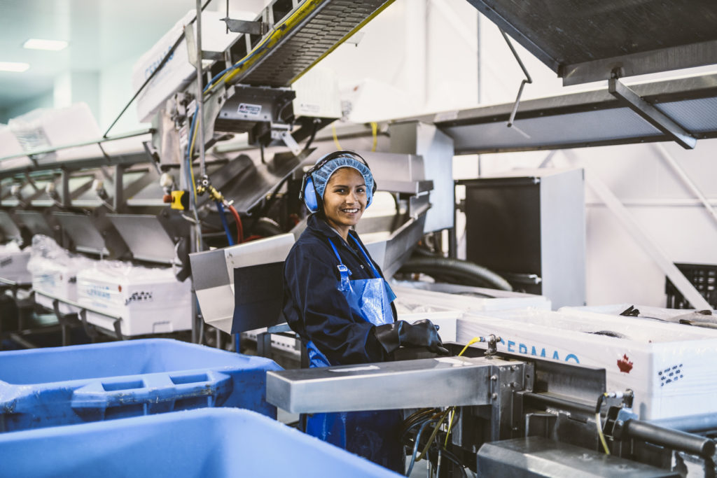 Person working in food facility