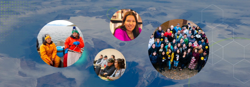 header graphic with images of Indigenous peoples at work