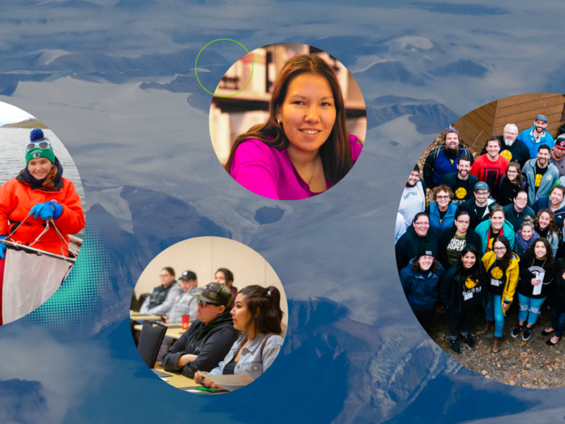 header graphic with images of Indigenous peoples at work
