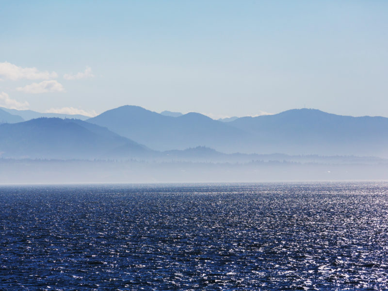 Image of Vancouver coastline and mountains