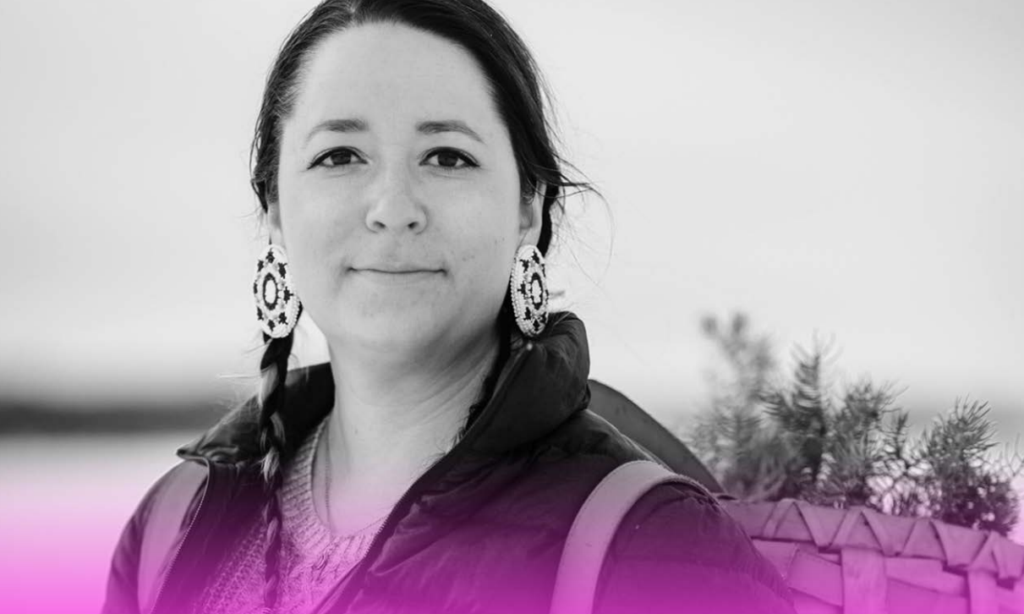 Indigenous person outside