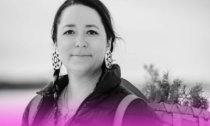 Indigenous person outside