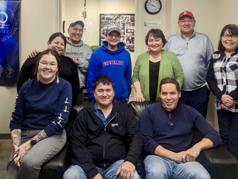 group photo of project proponents for inuvialuit skills matrix project