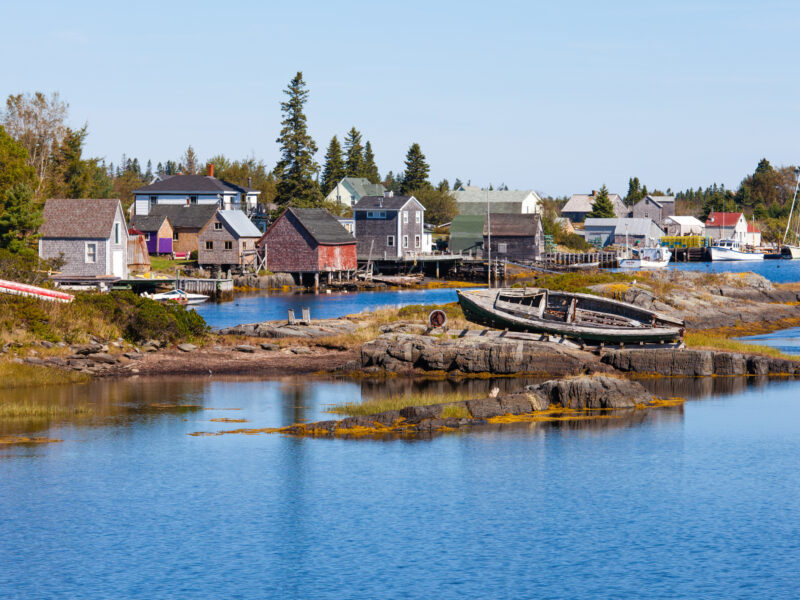 Blue Rock fishing village in Nova Scotia