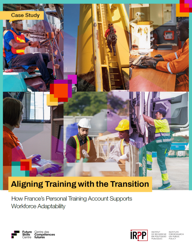 Report cover page: Aligning training with the transition: How France's personal training account supports workforce adaptability