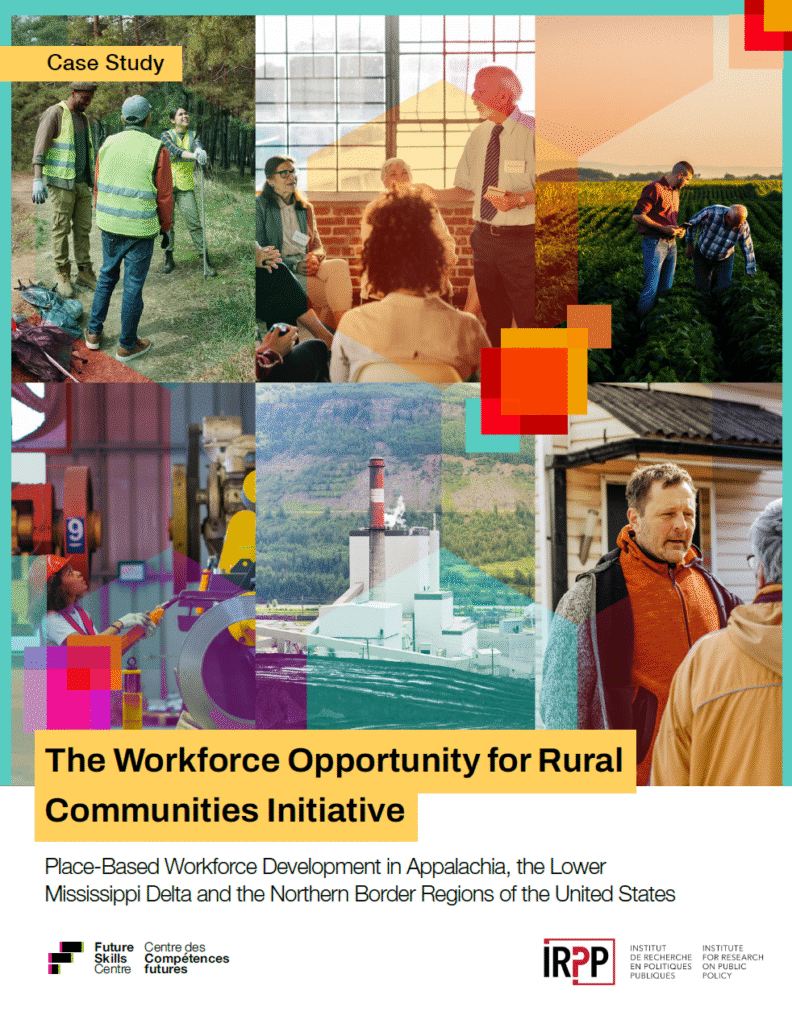 Report cover page: The workforce Opportunity for Rural Communities Initiative: Place-Based Workforce Development in Appalachia, the Lower Mississippi Delta and the Northern Border Regions of the United States